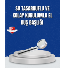 Şelale Sisi ve Masaj Özellikli Banyo Duş Başlığı