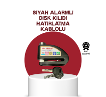 Güvenlik Sensörlü Alarmlı Disk Kilidi Motosiklet ve Bisiklet İçin