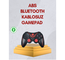 Ergonomik Tasarımlı Kablosuz Bluetooth Gamepad Titreşimli