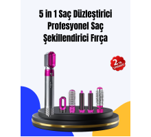 5 Parça Saç Şekillendirme Seti Düzleştirme Dalga ve Bukle Yapma