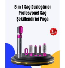 5 Parça Saç Şekillendirme Seti Düzleştirme Dalga ve Bukle Yapma