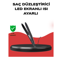 A Kalite Orijinal 2025 Isı Ayarlı Titanyum Seramik Plakalı Profesyonel Saç Düzleştirici