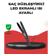 A Kalite Orijinal 2025 Isı Ayarlı Titanyum Seramik Plakalı Profesyonel Saç Düzleştirici