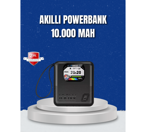 2025 Yeni Seri 10000 mAh Powerbank Bluetooth Bağlantılı Hızlı Şarj 2025 Yeni Seri 10000 mAh Powerbank Bluetooth Bağlantılı Hızlı Şarj