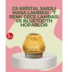 Kristal Tasarımlı Kablosuz Bluetooth 5.1 Hoparlör