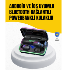 Su Geçirmez E10 Bluetooth Kulaklık Powerbank ve Gürültü Engelleme