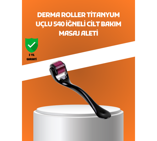 540 İğneli Titanyum Dermaroller Profesyonel Ev Tipi Cilt Yenileme Aparatı