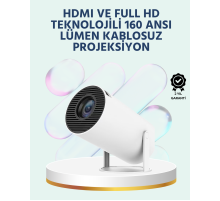 160 ANSI Lümen Parlaklığa Sahip Geniş Ekran Projeksiyon