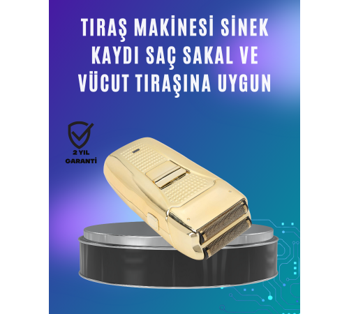 Güçlü Motorlu Kablolu Sakal ve Bıyık Tıraş Makinesi Çelik Bıçaklı