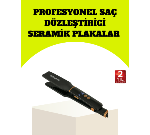 Saç Düzleştirici 30 Saniyede Isınma Hafif ve Portatif Tasarım