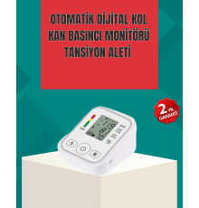 Kol Tipi LCD Ekranlı Elektronik Tansiyon Monitörü