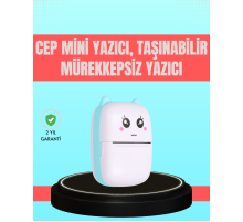 Bluetooth Bağlantılı Mini Termal Yazıcı Öğrenci ve Ofis İçin