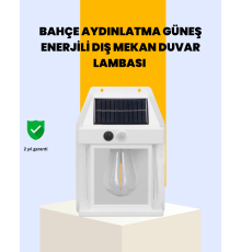 Sensörlü Solar Led Dış Duvar Aydınlatma