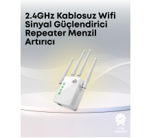 Yüksek Hızlı Parazit Önleyici WiFi Repeater Router