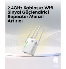Yüksek Hızlı Parazit Önleyici WiFi Repeater Router