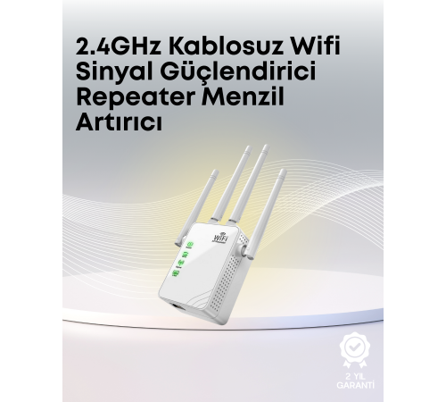 Yüksek Hızlı Parazit Önleyici WiFi Repeater Router