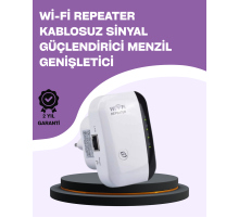300 Mbps Kablosuz WiFi Menzil Genişletici – Repeater & AP Modu