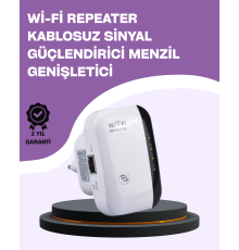 300 Mbps Kablosuz WiFi Menzil Genişletici – Repeater & AP Modu