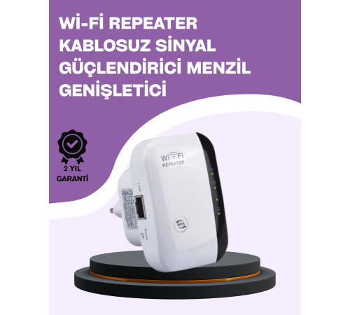 300 Mbps Kablosuz WiFi Menzil Genişletici – Repeater & AP Modu