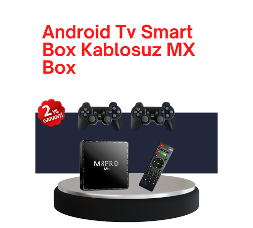 Retro Oyun Konsollu Akıllı Android TV Kutusu