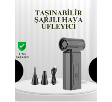 Taşınabilir Şarjlı Güçlü Hava Üfleme Aleti Çok Yönlü Kullanım