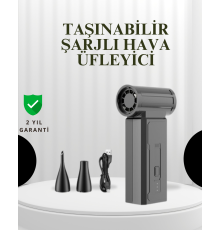 Taşınabilir Şarjlı Güçlü Hava Üfleme Aleti Çok Yönlü Kullanım