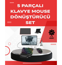 Android Uyumlu Oyun Klavye Mouse Seti | Taşınabilir & Dayanıklı