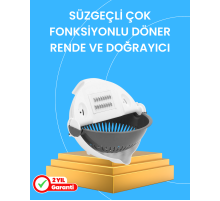 Çok Fonksiyonlu Dilimleyici ve Süzgeçli Mutfak Aparatı
