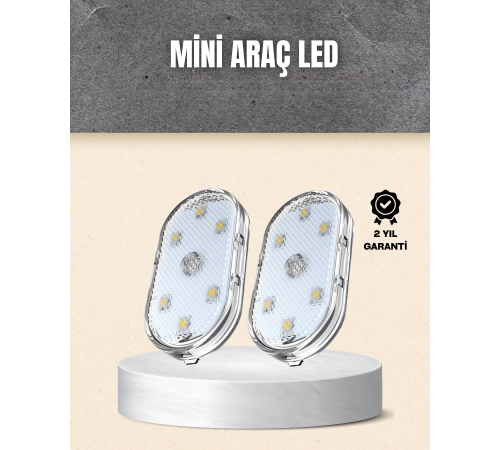 Taşınabilir Manyetik Mini LED Lamba 7 Renk Seçenekli