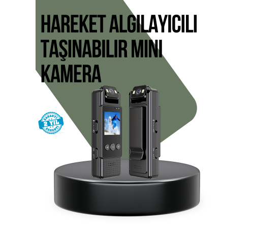 Gece Görüşlü Döngüsel Kayıt Destekli Mini Kamera