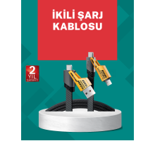 Akıllı Telefon Tablet Laptop Uyumlu 65W Güçlü Veri Kablosu