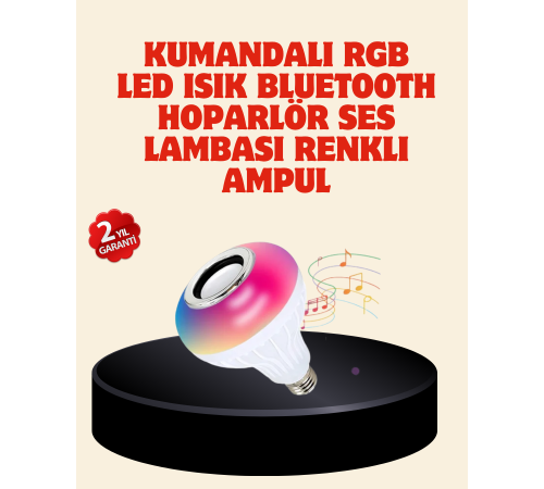 Bluetooth Bağlantılı RGB LED Ampul – Şık ve Fonksiyonel
