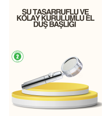 Su Basıncını Artıran Sızdırmaz Duş Başlığı