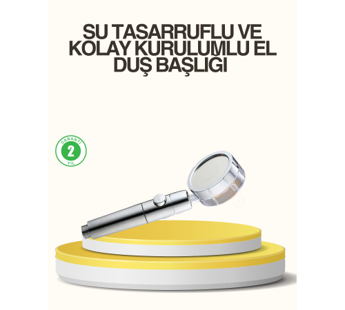 Su Basıncını Artıran Sızdırmaz Duş Başlığı