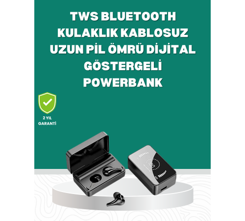 Ayna Tasarımlı Şarj Kutulu Bluetooth 5.1 Kulaklık Ayna Tasarımlı Şarj Kutulu Bluetooth 5.1 Kulaklık