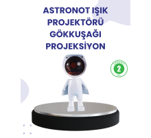 Dekoratif Gün Batımı Işığı – Astronot Figürlü