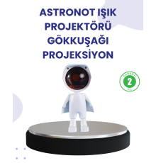 Dekoratif Gün Batımı Işığı – Astronot Figürlü