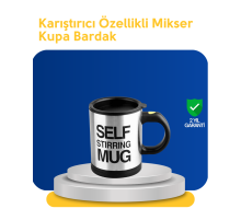 Pratik ve Dayanıklı Termos Kupa | Tek Tuşla Otomatik Karıştırma