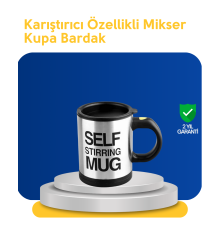 Pratik ve Dayanıklı Termos Kupa | Tek Tuşla Otomatik Karıştırma