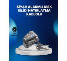 Suya Dayanıklı 110dB Alarmlı Çelik Disk Kilidi