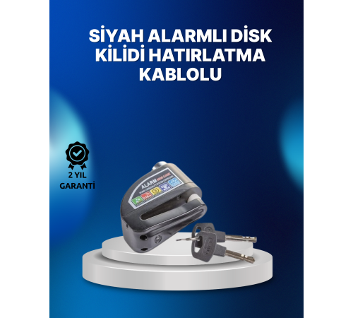 Suya Dayanıklı 110dB Alarmlı Çelik Disk Kilidi