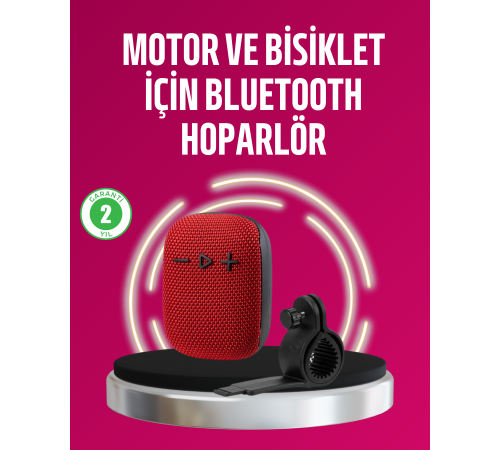 Taşınabilir Bluetooth Hoparlör Suya Dayanıklı Kumaş Kaplama