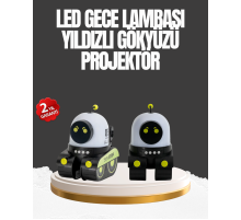 Çocuk Odası İçin Müzikli ve Işıklı Robot Projektör