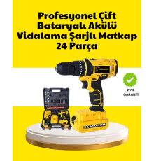 Çift Bataryalı 12V Akülü Matkap | 10 mm Metal, 20 mm Ahşap Delme Kapasitesi