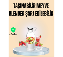 1200mAh Şarjlı, Hafif ve Pratik Taşınabilir Blender