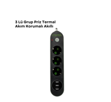 3 USB Portlu Üçlü Priz CXE103