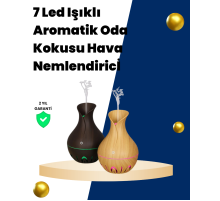 USB Şarjlı 7 Renk LED Işıklı Sessiz Çalışan Mini Hava Nemlendirici