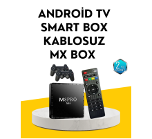 M8Pro Android TV Box ve Retro Oyun Konsolu – 10K Ultra HD Görüntü