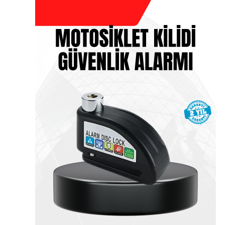 Alarm Disk Fren Kilidi Paslanmaz Çelik Motosiklet Scooter Bisiklet