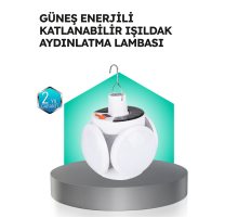 Pratik Katlanabilir Solar LED Aydınlatma Lambası